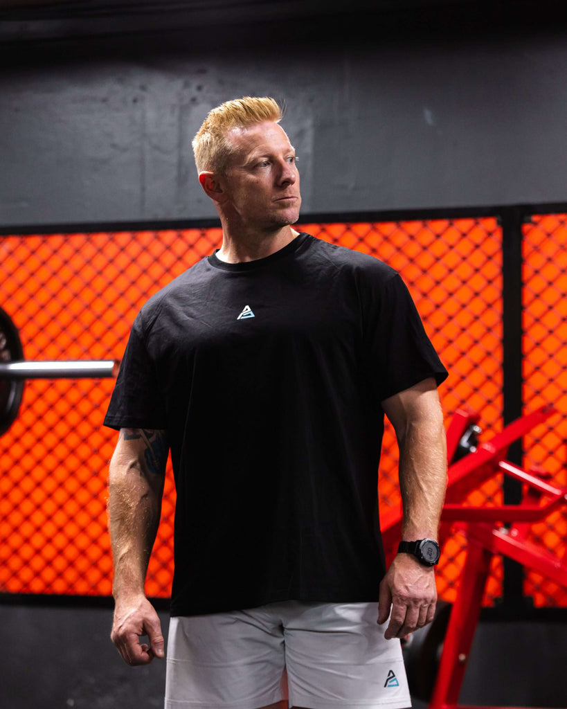 Lightweight oversized fitness t-shirt for dads, gym to streetwear